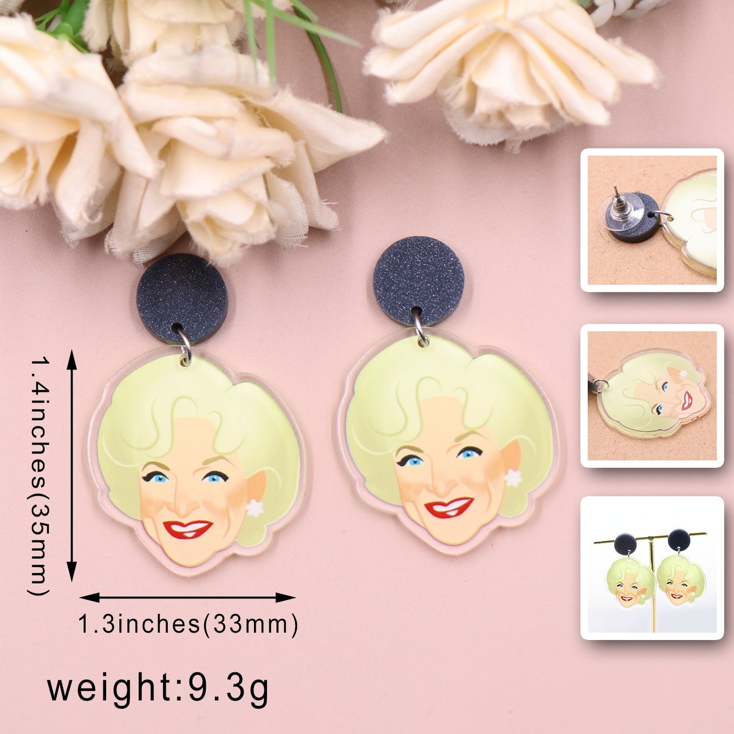 Golden Girls Acrylic Earrings