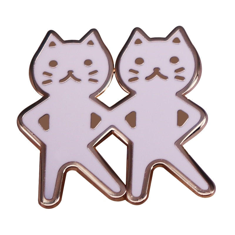 Dancing Cats Pin