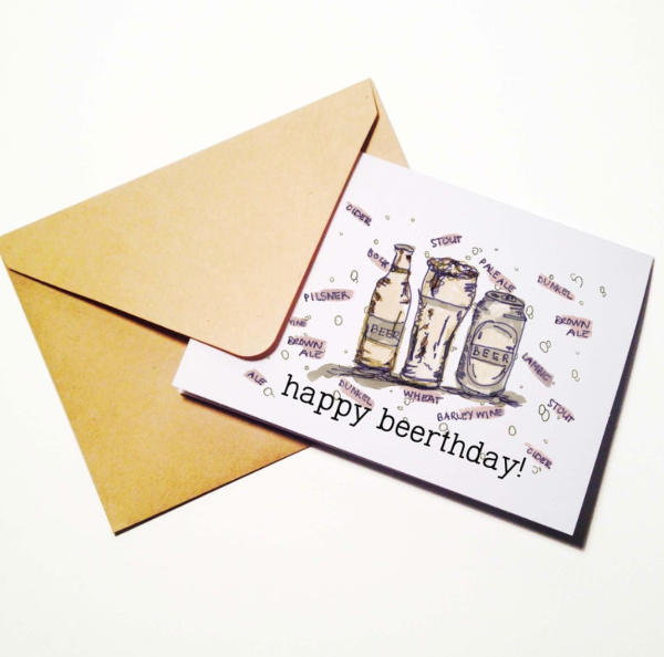 Beer day Birthday Card