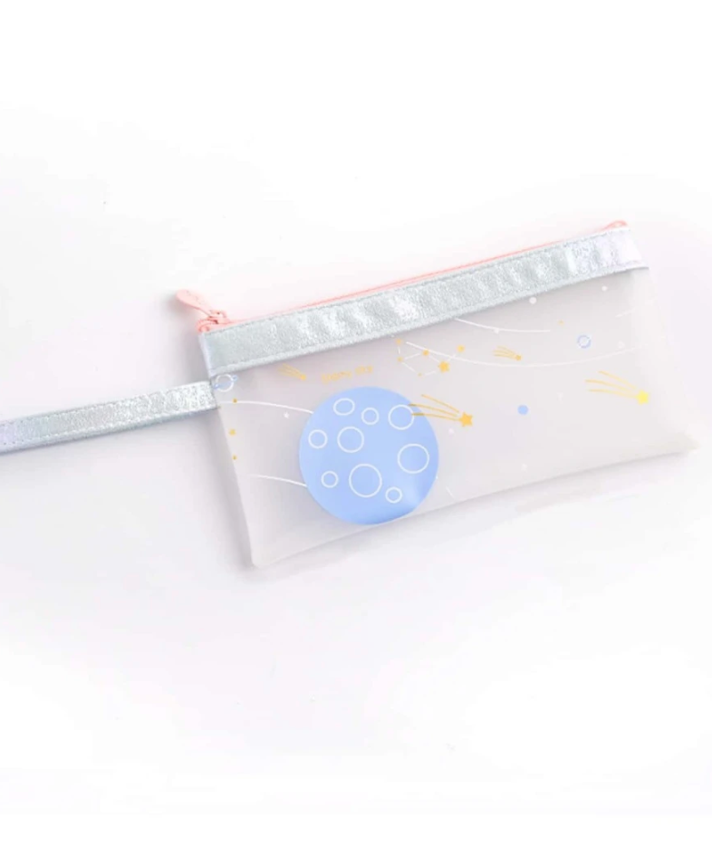 Planet and Stars money wallet, pencil case, and make up bag