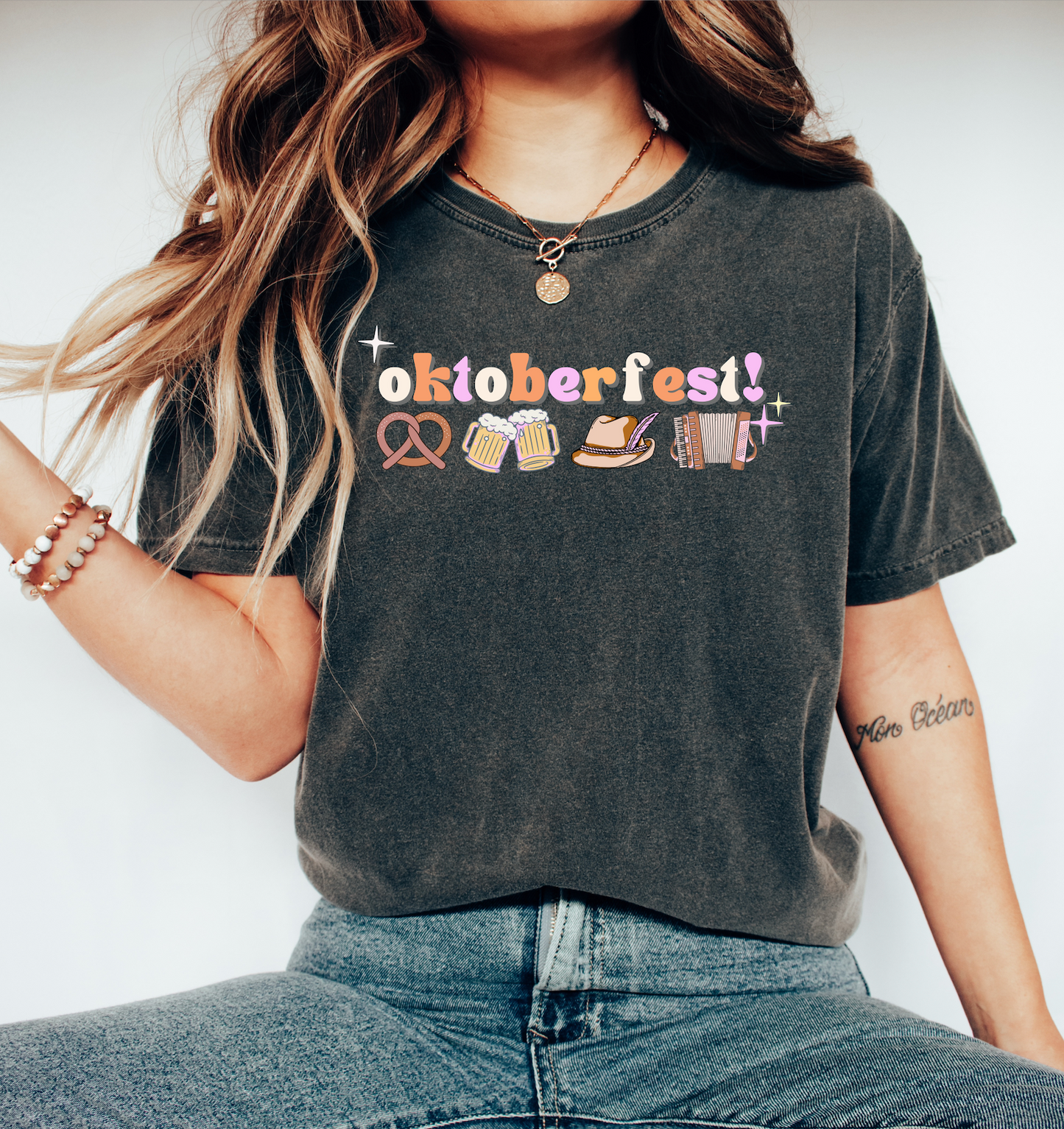 Bavarian Delight Oktoberfest T-Shirt: Pretzels, Beer, and Fun!
