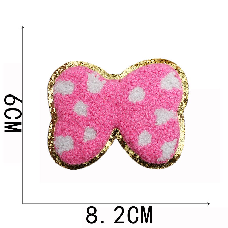 Chenille Embroidery Glitter Patches