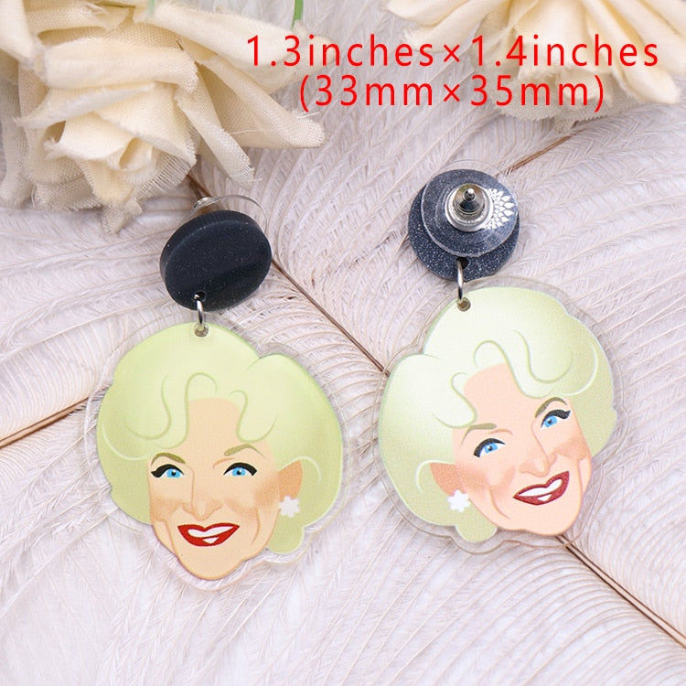 Golden Girls Acrylic Earrings