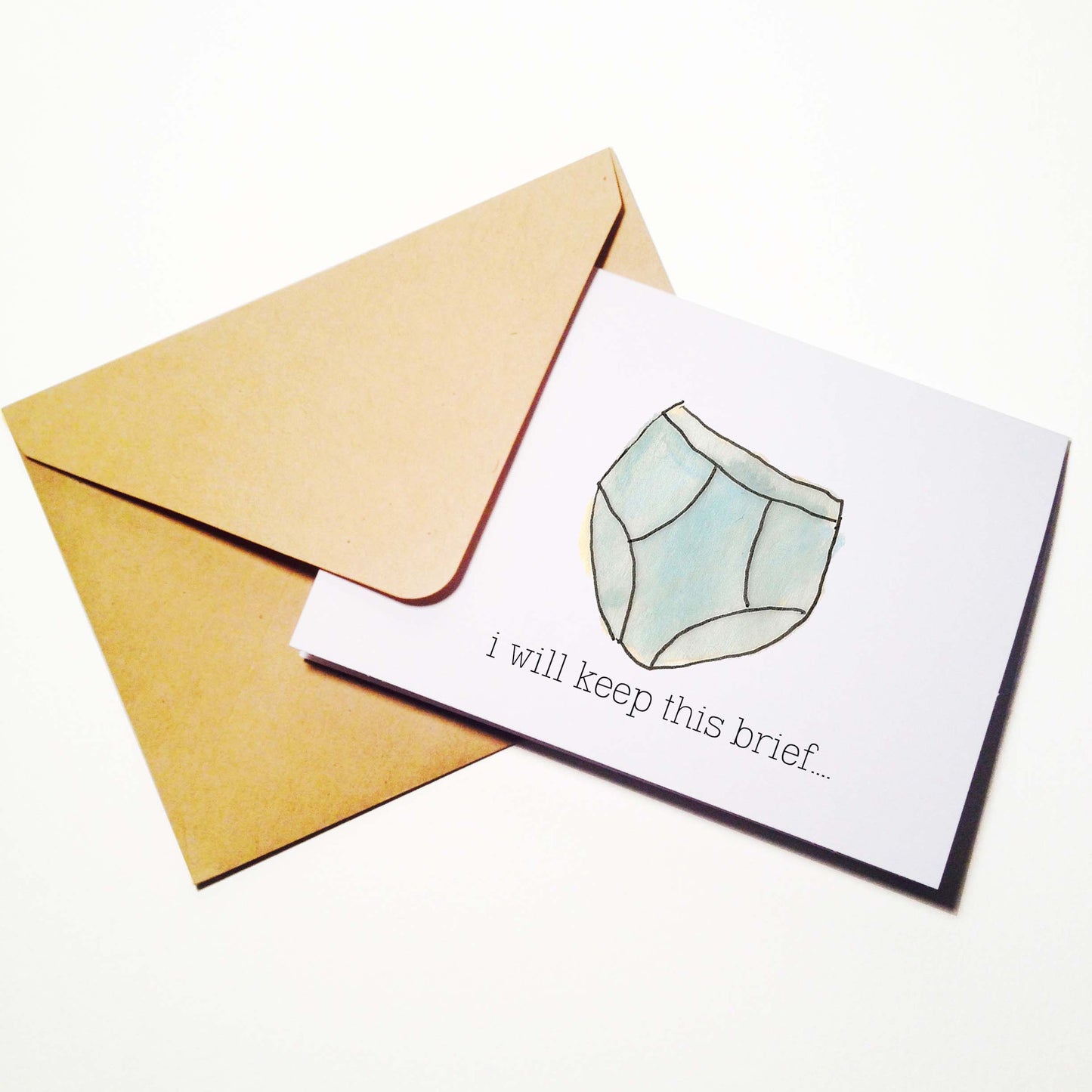 Keep this Brief and I Miss You Card