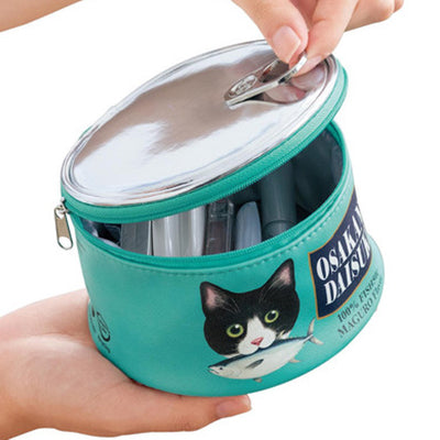 Weird and Unique Cats Can Cosmetic Bag