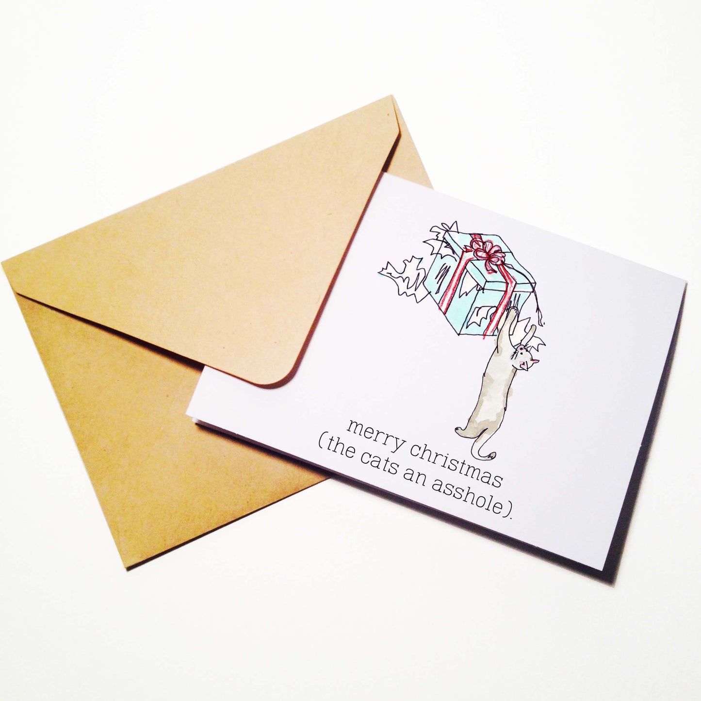 Cats an Asshole Christmas Card