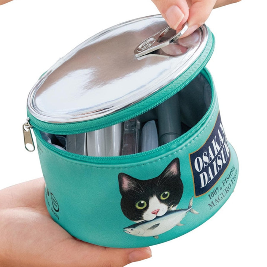 Weird and Unique Cats Can Cosmetic Bag