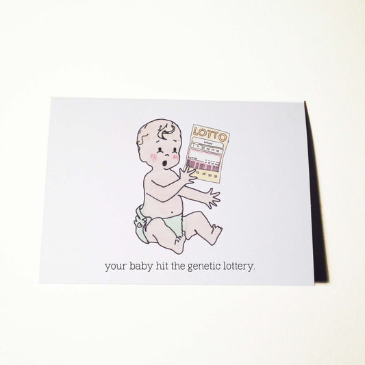 Genetic Lottery Baby Card