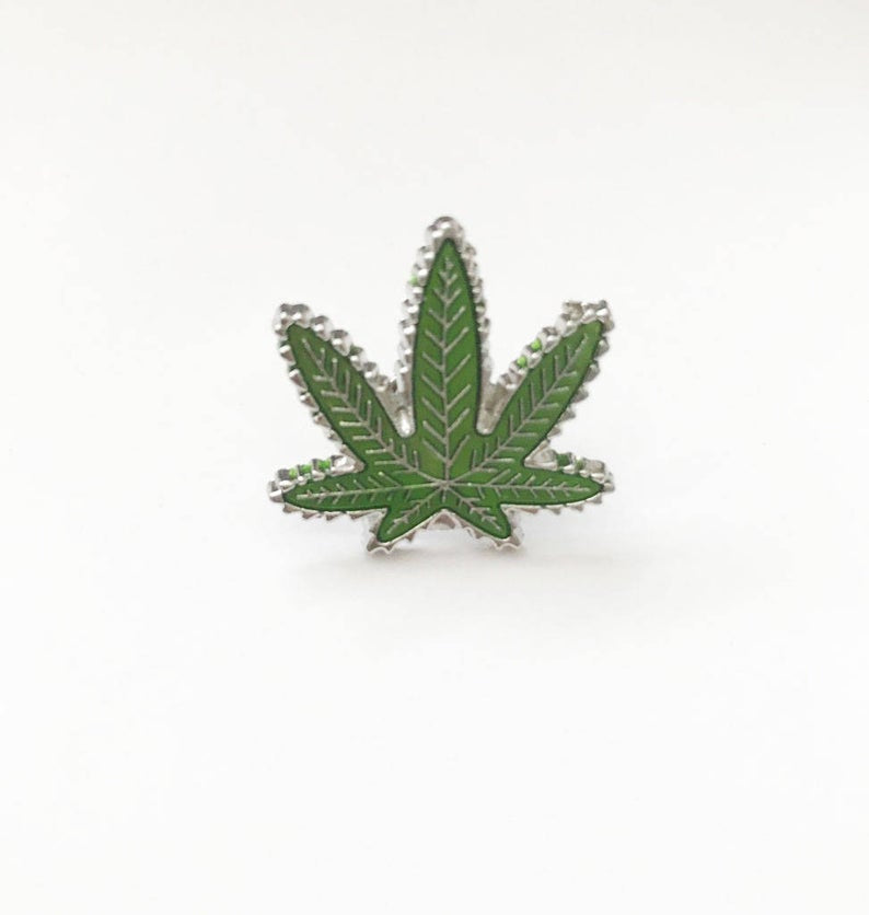Weed Enamel Pin