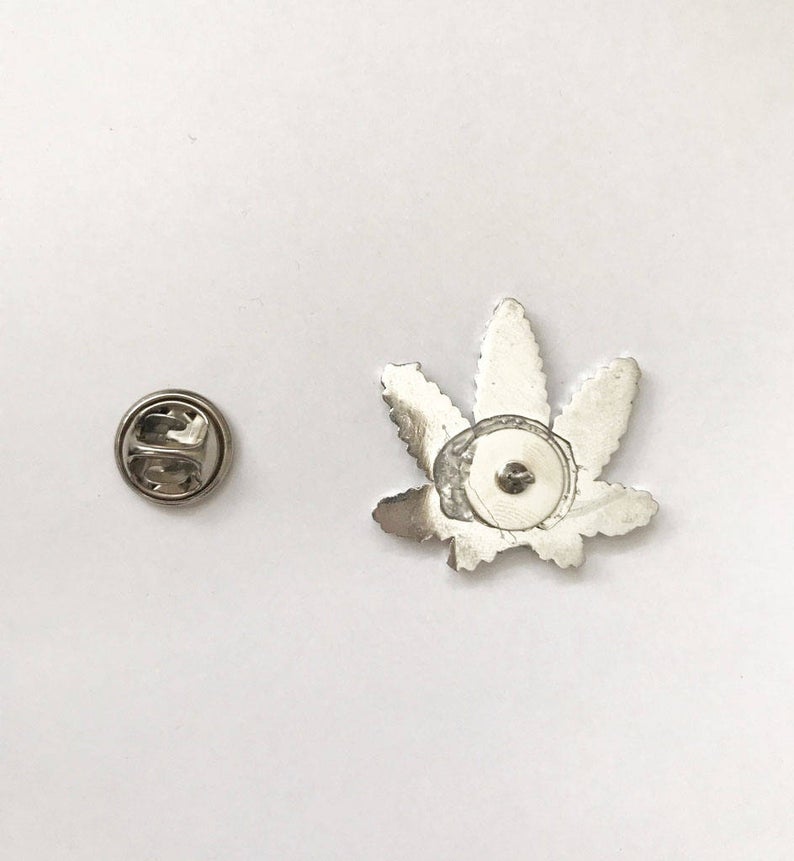 Weed Enamel Pin
