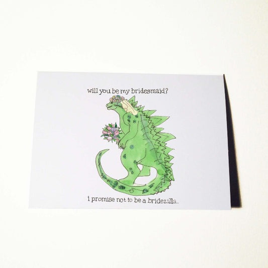 Bridezilla Bridesmaid, Maid of Honor, Matron of Honor Card