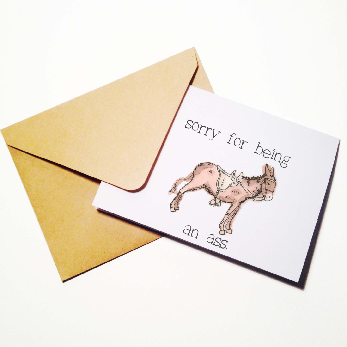 Apology for being an Ass Card