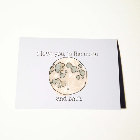Moon and Back Card