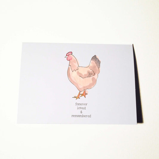 Pet Sympathy Chicken Card