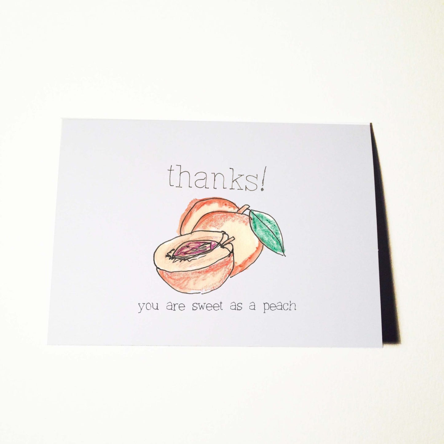Sweet as a Peach Thank You Card