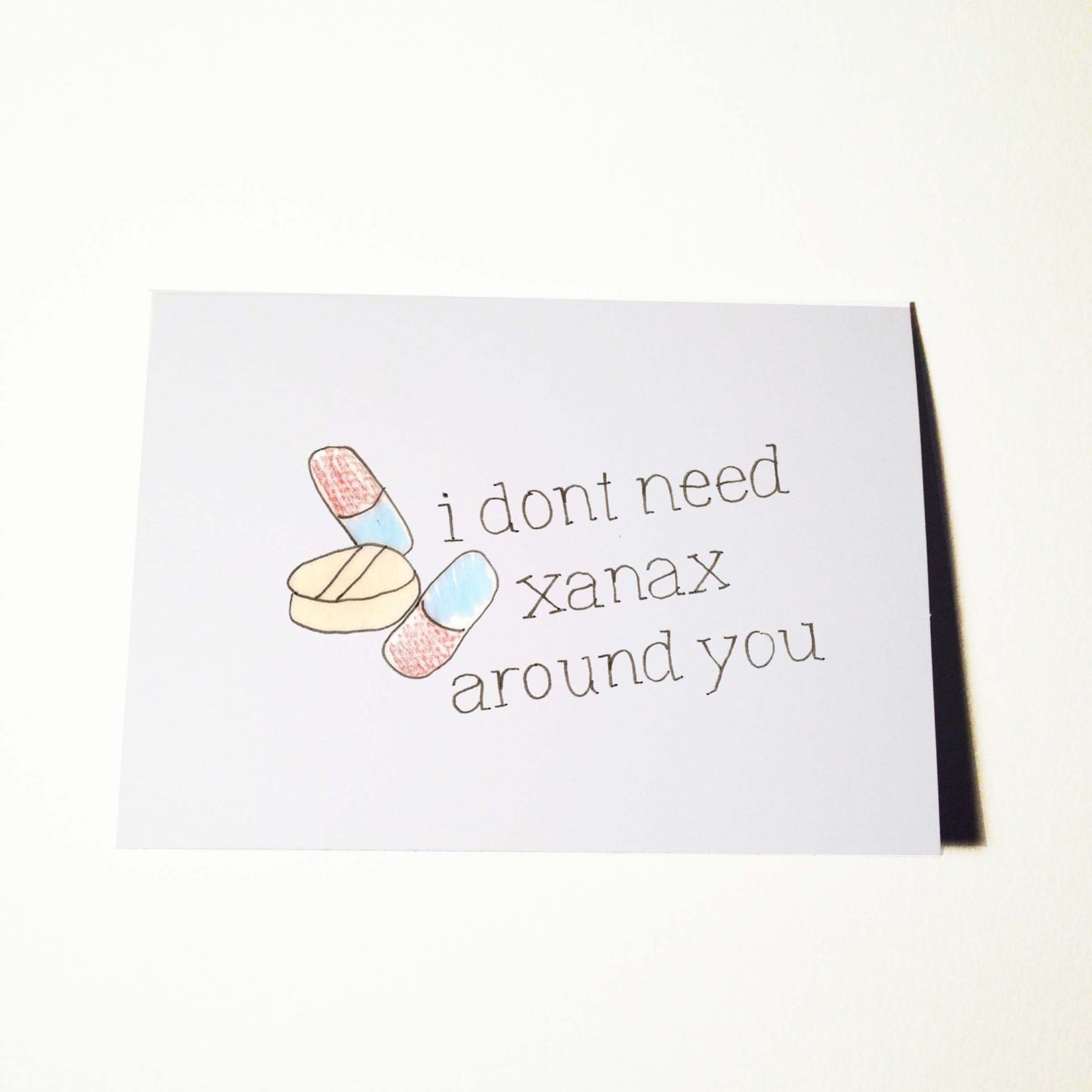 Xanax Humor Card