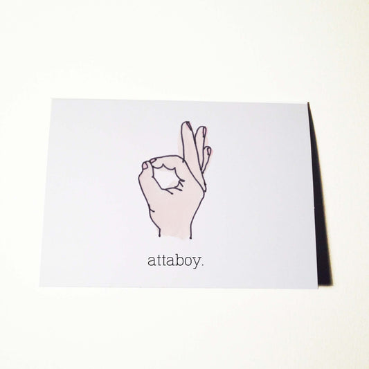Attaboy Good Job Card