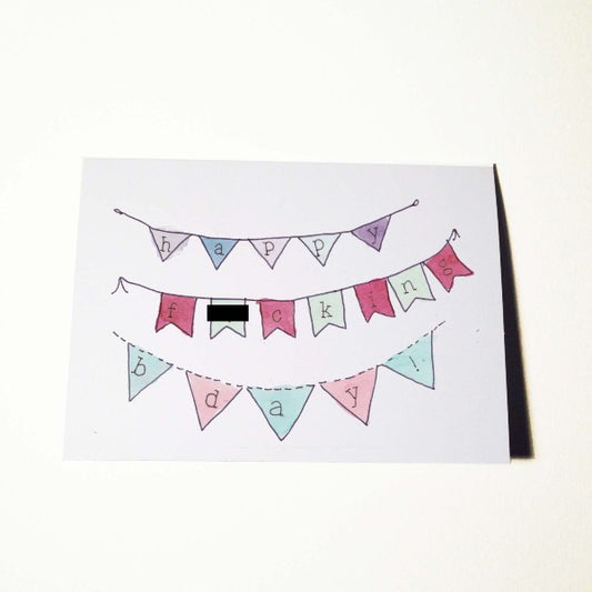 Hapy F*cking Birthday Card