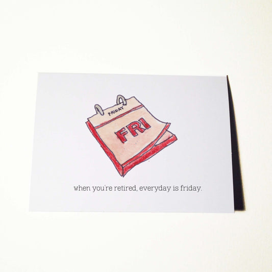 Friday Retirement Card