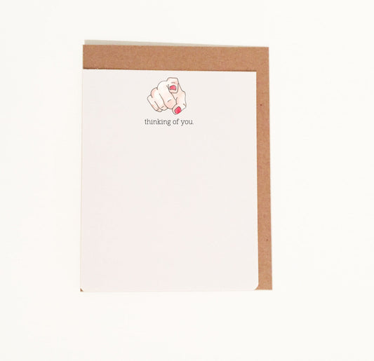 Thinking of You Flat Note Card