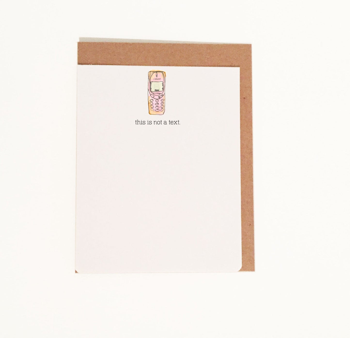This is Not A Text Flat Note Card