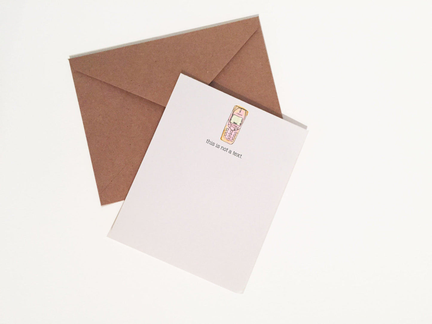 This is Not A Text Flat Note Card