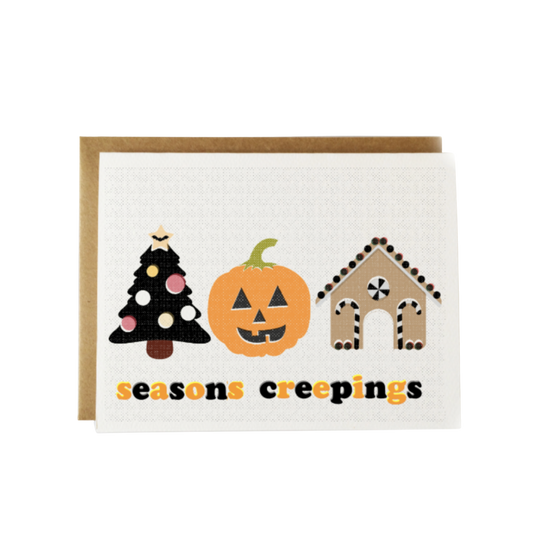 Halloween Card Seasons Creeps Card