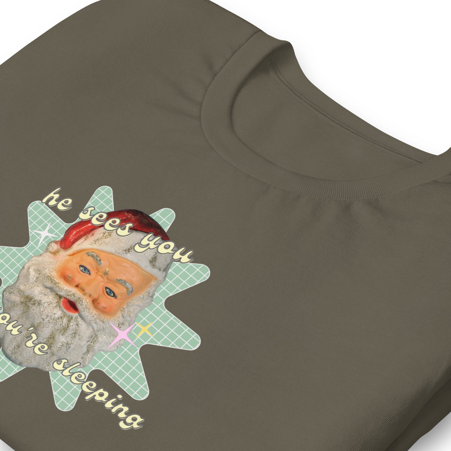 Creepy Santa Christmas T-Shirt | Funny and Eerie Holiday Tee
