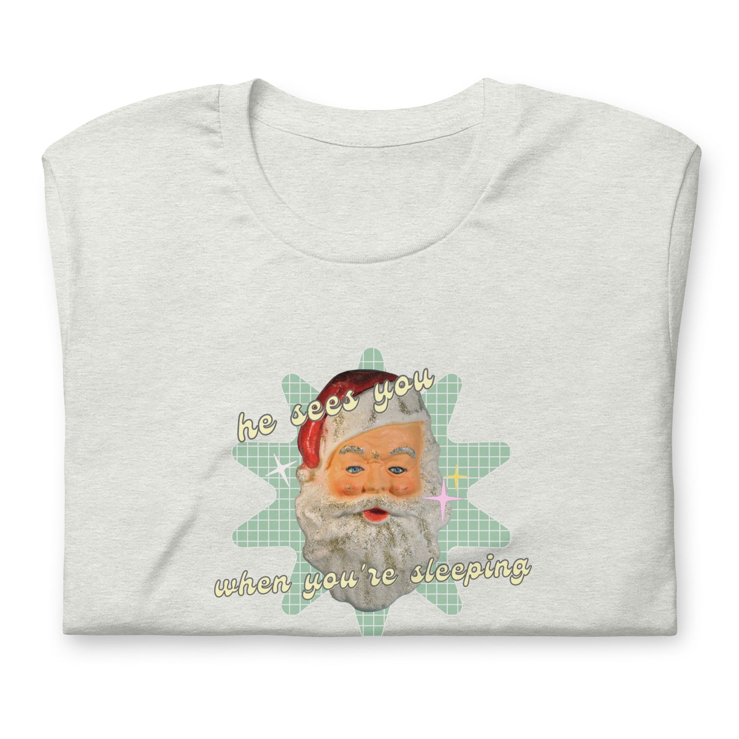 Creepy Santa Christmas T-Shirt | Funny and Eerie Holiday Tee