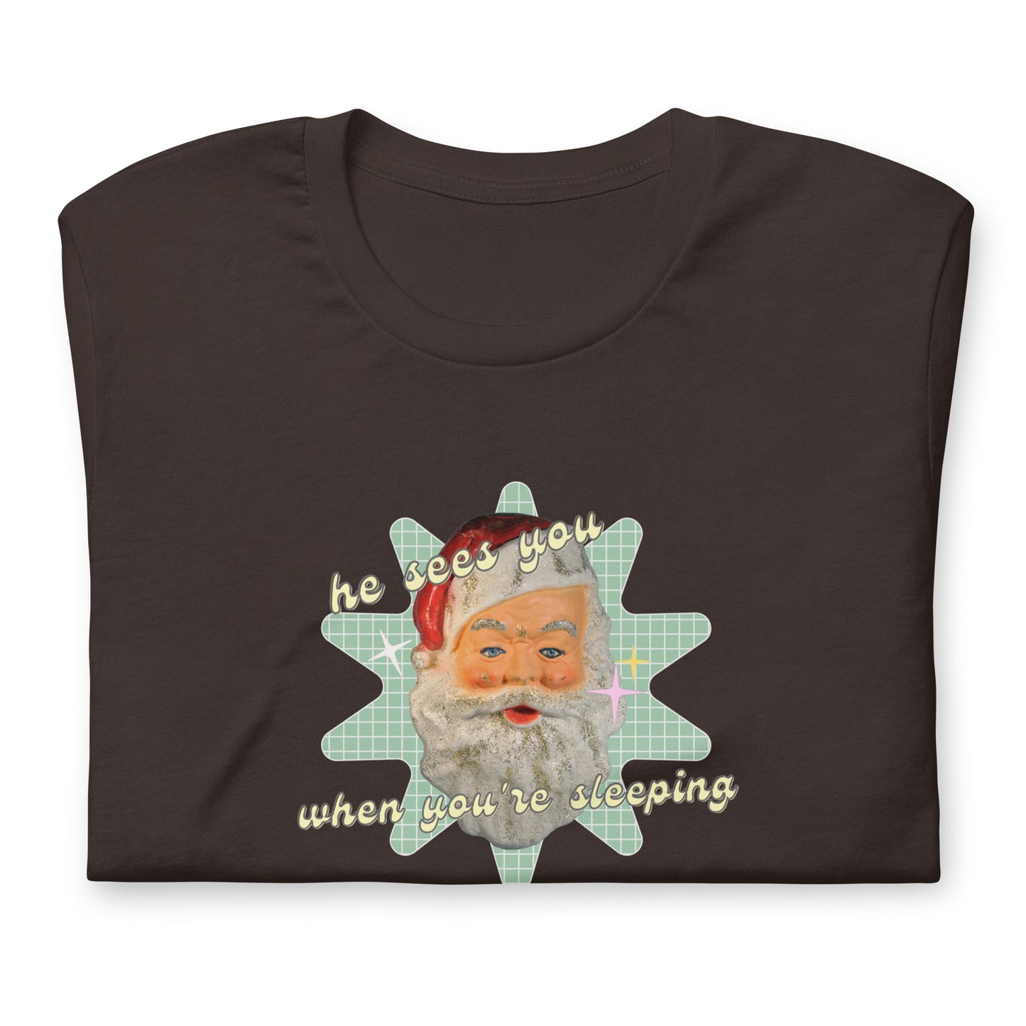 Creepy Santa Christmas T-Shirt | Funny and Eerie Holiday Tee