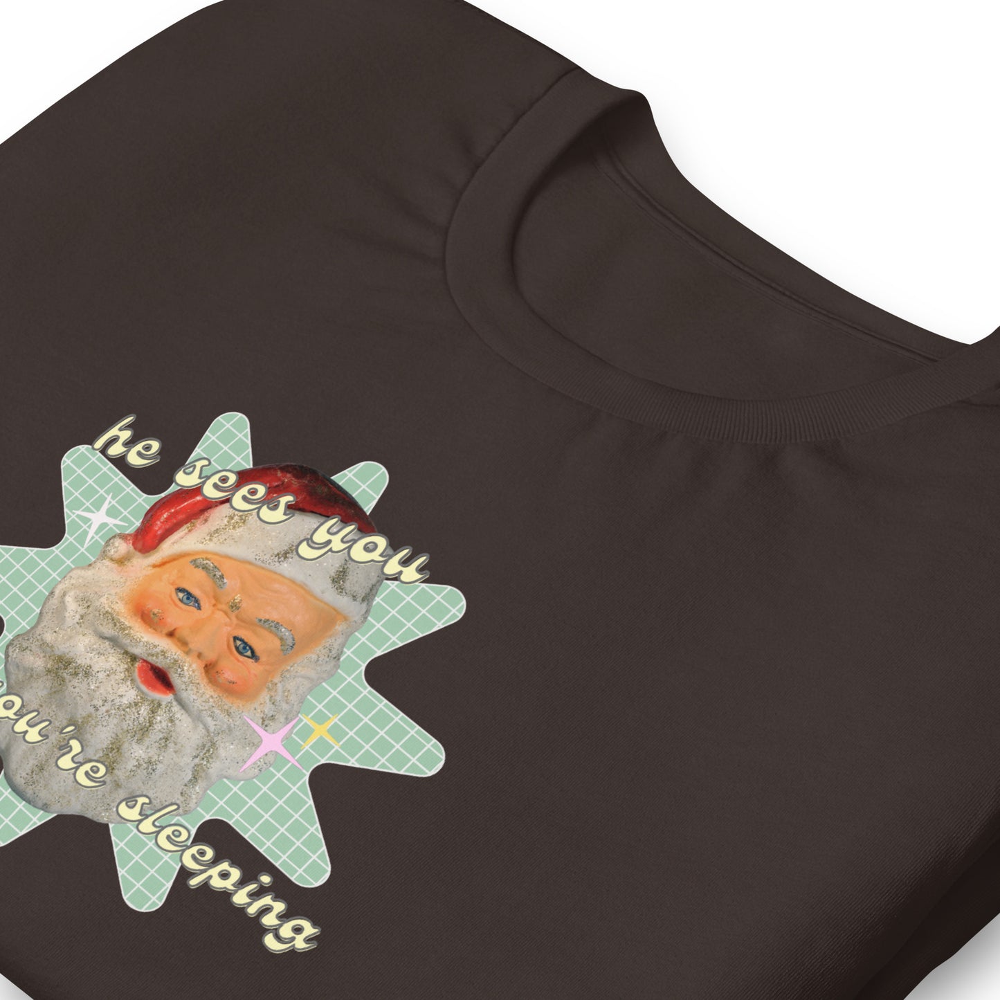 Creepy Santa Christmas T-Shirt | Funny and Eerie Holiday Tee