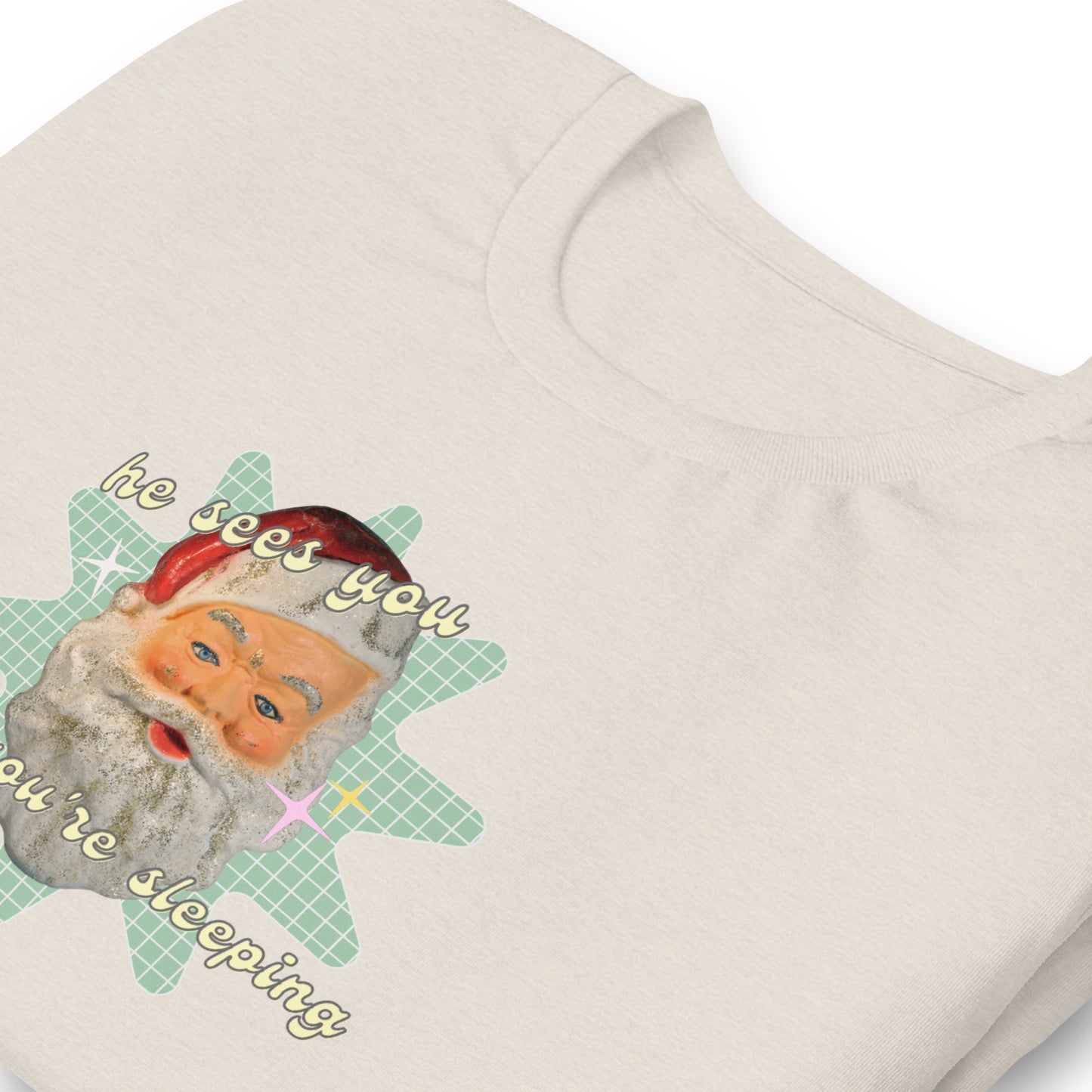 Creepy Santa Christmas T-Shirt | Funny and Eerie Holiday Tee
