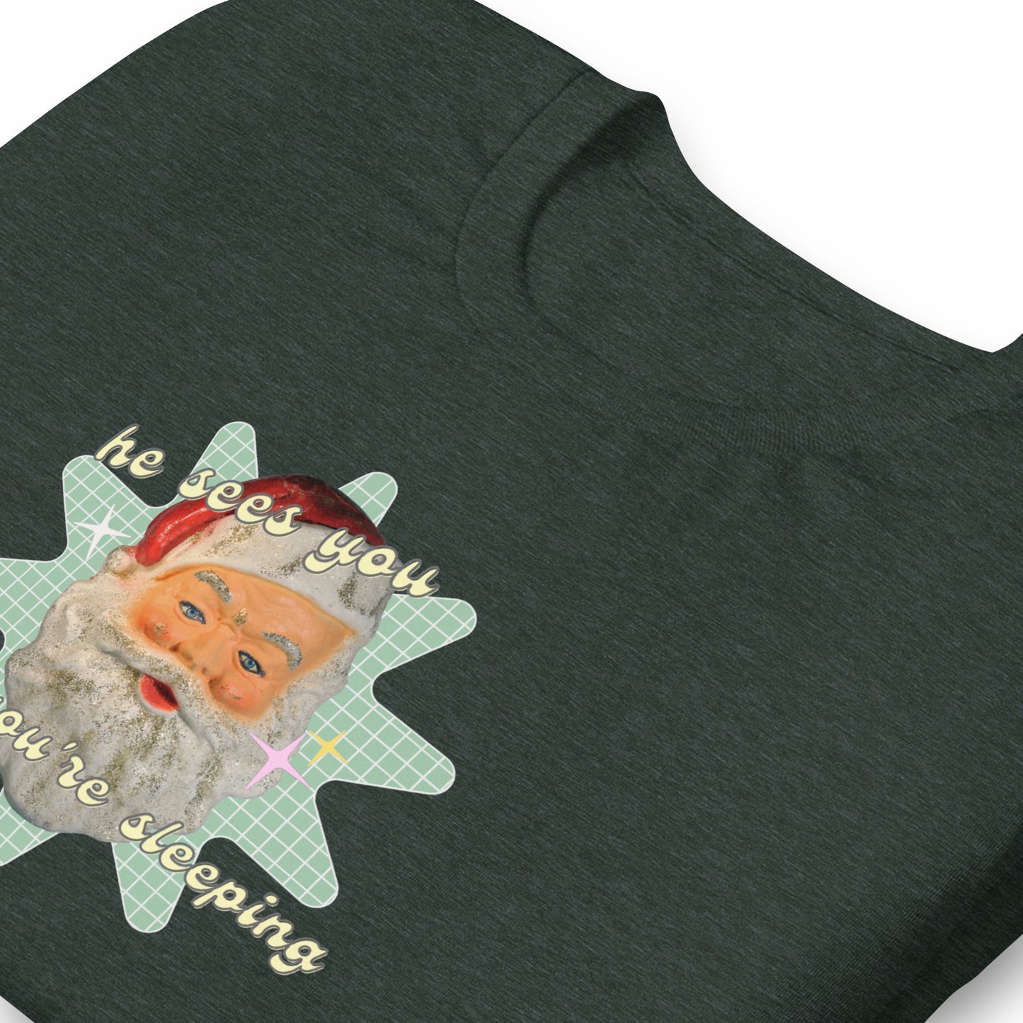 Creepy Santa Christmas T-Shirt | Funny and Eerie Holiday Tee