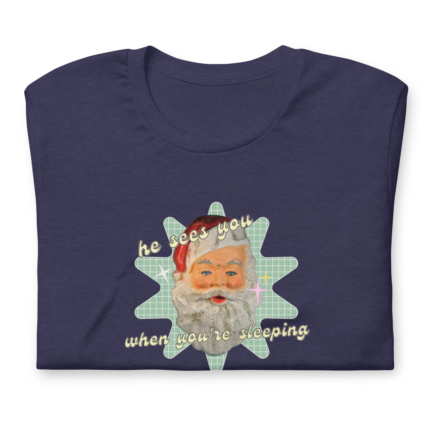 Creepy Santa Christmas T-Shirt | Funny and Eerie Holiday Tee