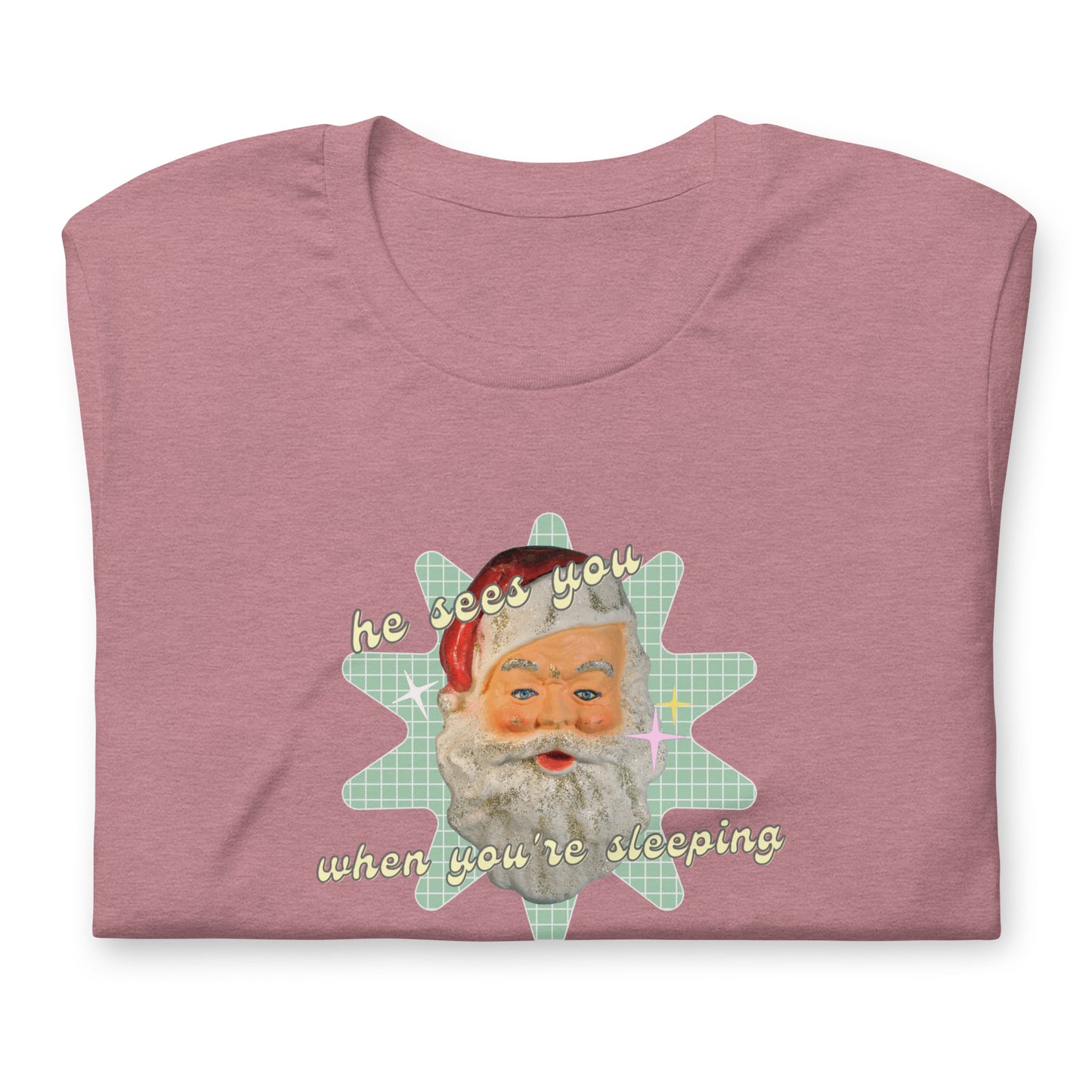 Creepy Santa Christmas T-Shirt | Funny and Eerie Holiday Tee