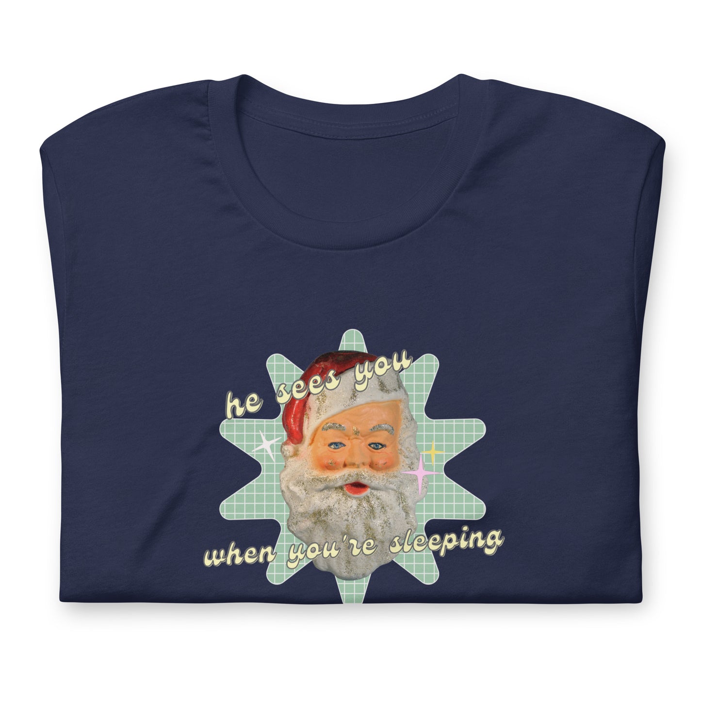 Creepy Santa Christmas T-Shirt | Funny and Eerie Holiday Tee
