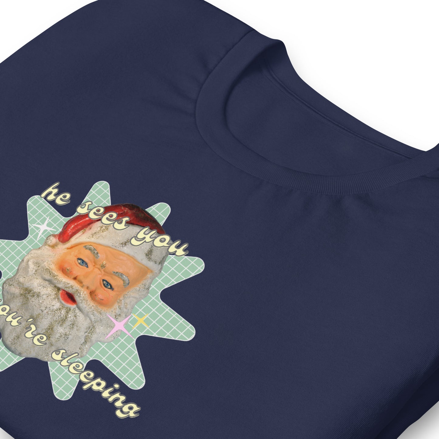 Creepy Santa Christmas T-Shirt | Funny and Eerie Holiday Tee