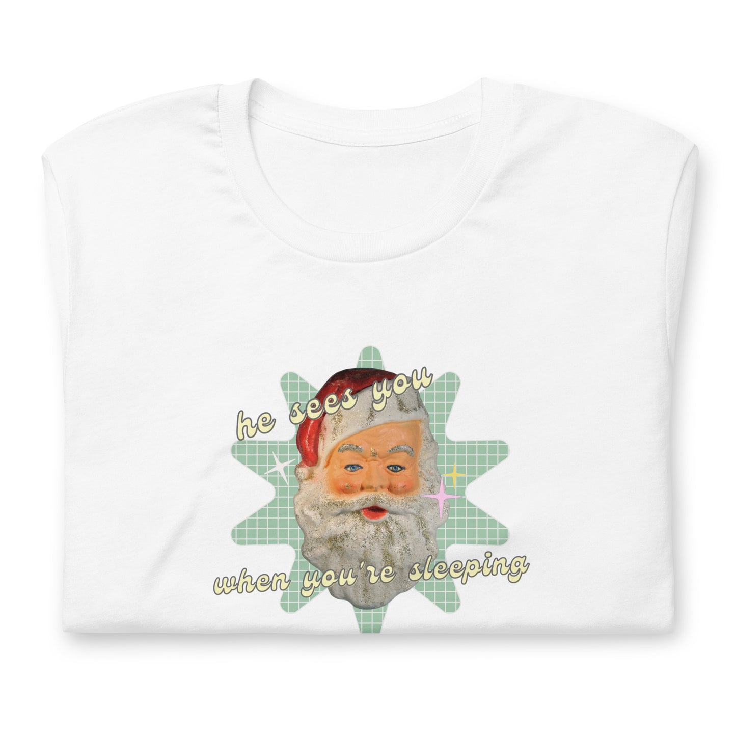 Creepy Santa Christmas T-Shirt | Funny and Eerie Holiday Tee