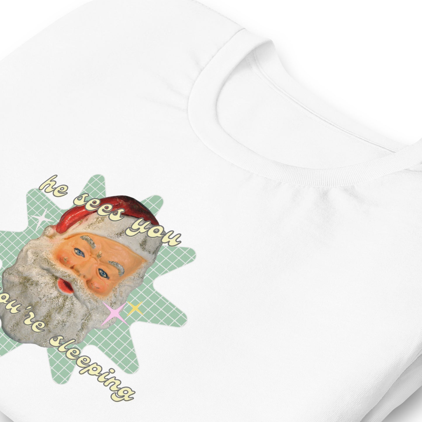 Creepy Santa Christmas T-Shirt | Funny and Eerie Holiday Tee