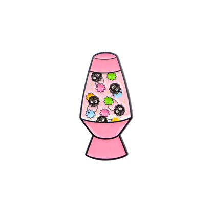 Anime Soot Sprites Retro Lava Lamp Enamel Pin or Whimsical Lapel Badge
