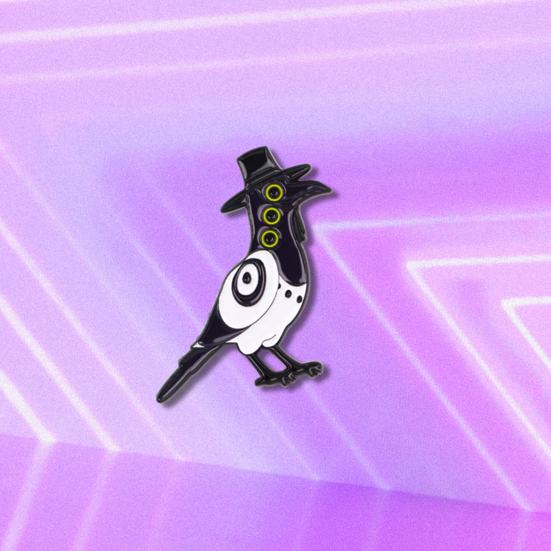 Sussie the Magpie Korean Folklore Saja Boys Cute Bird K-Pop Movie Enamel Lapel Badge or Pin