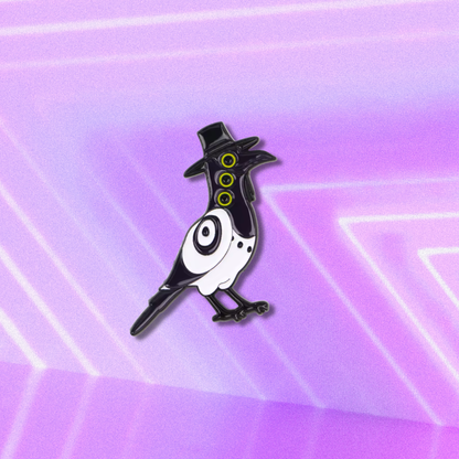 Sussie the Magpie Korean Folklore Saja Boys Cute Bird K-Pop Movie Enamel Lapel Badge or Pin
