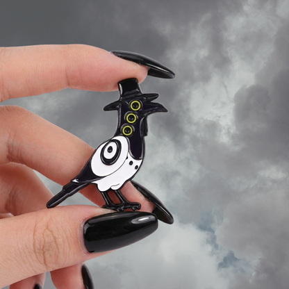 Sussie the Magpie Korean Folklore Saja Boys Cute Bird K-Pop Movie Enamel Lapel Badge or Pin