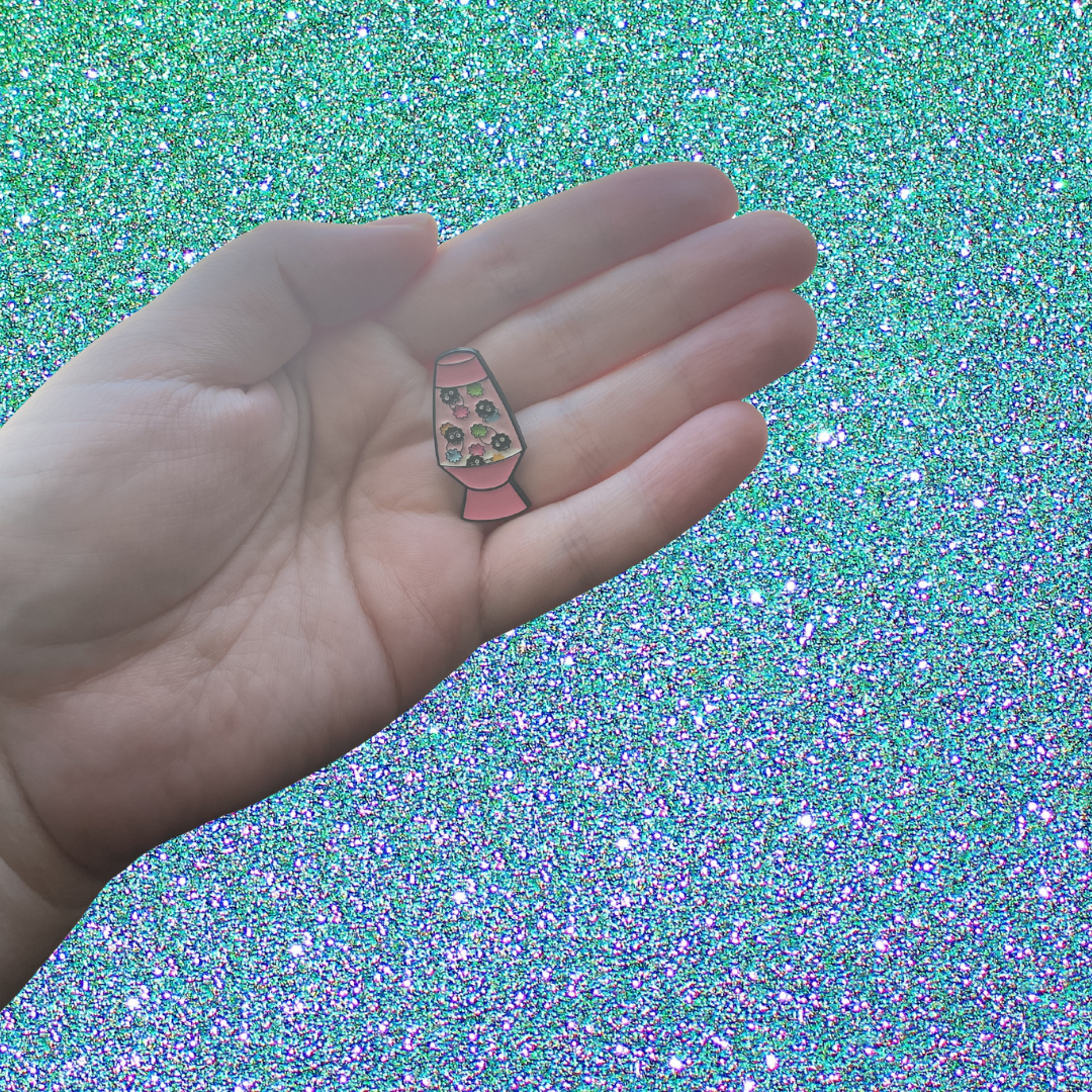 Anime Soot Sprites Retro Lava Lamp Enamel Pin or Whimsical Lapel Badge