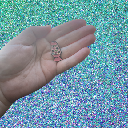 Anime Soot Sprites Retro Lava Lamp Enamel Pin or Whimsical Lapel Badge
