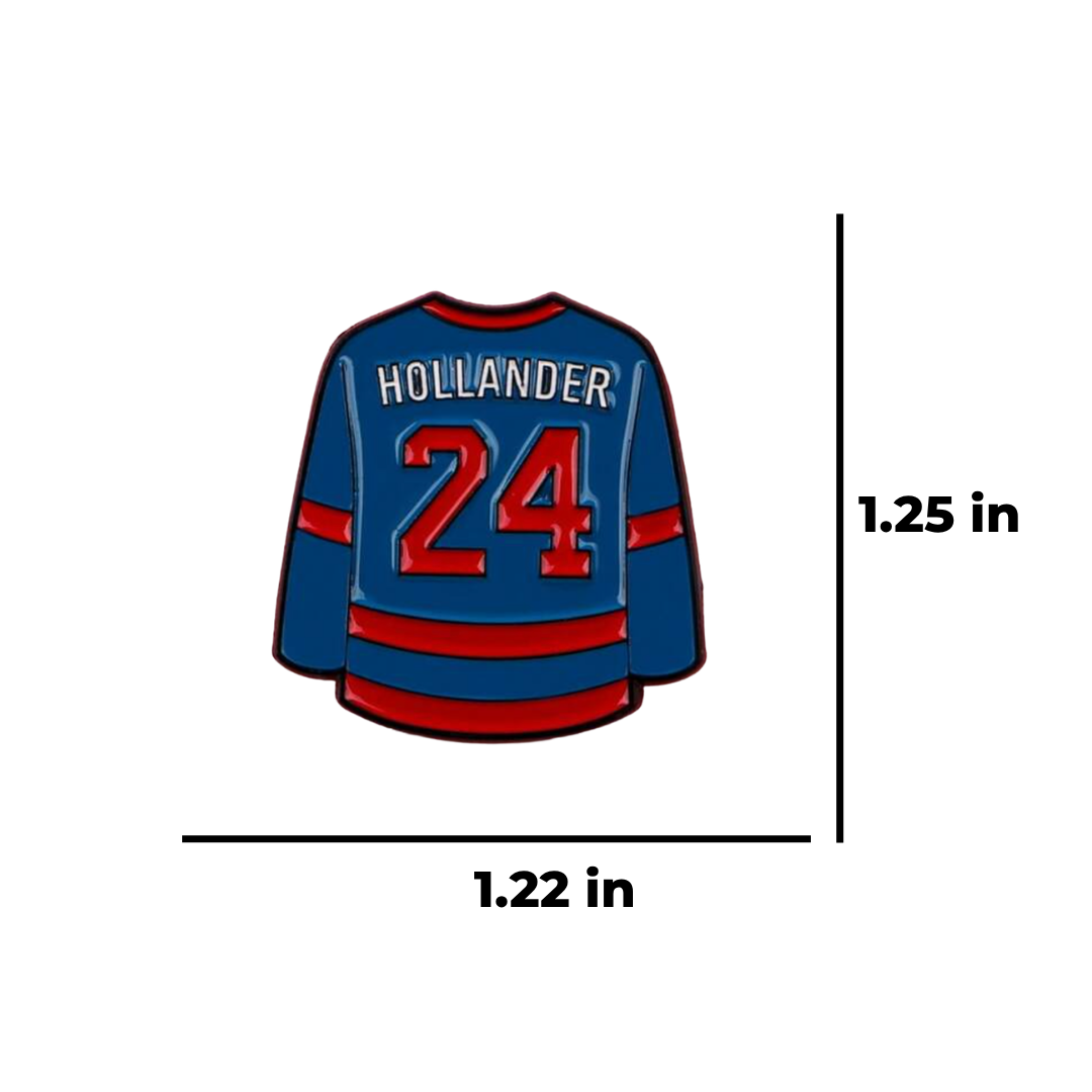 Heated Rivalry Bookish Shane Hollander #24 Montreal Metros Hollanov Hockey Romance Readers & BookTok Fans Romance Jersey Enamel Lapel Badge Pin