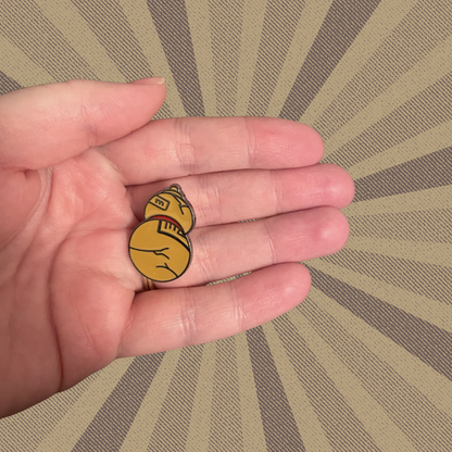Beige Gourd Sand Spirit Cosplay Anime and Hidden Sand Village Otaku Enamel Lapel Badge or Pin