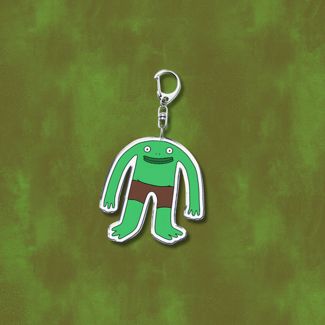 Ratbone Skinny I'm Mr. Frog Witty and Chaotic Fans Art or Unique TV Meme for Funny Adult Animation Acrylic Keychain or Bag Charm and Key Ring