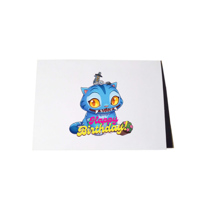 K-Pop Derpy Tiger & Sussie Magpie Birthday Card