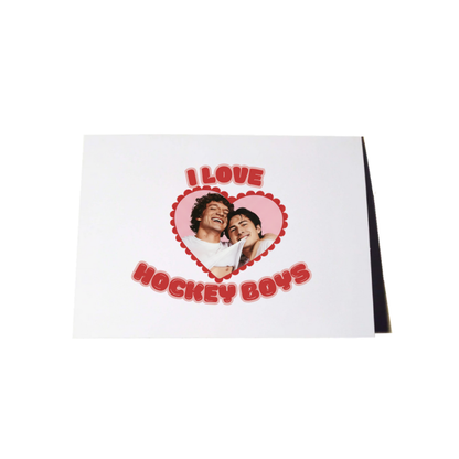 Heated Rivalry I Love Hockey Boys Card